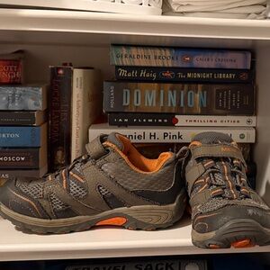 Merrell Kids' Charcoal and Orange Sneakers